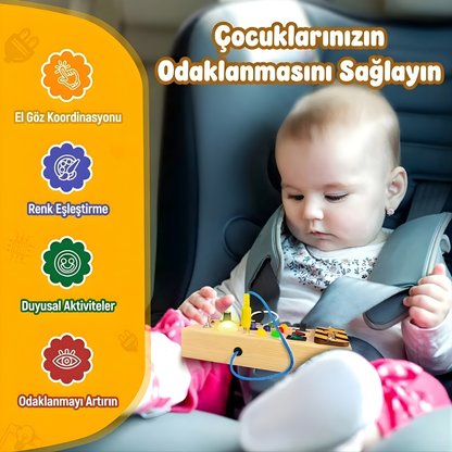 Montessori Ahşap Anahtar Panosu