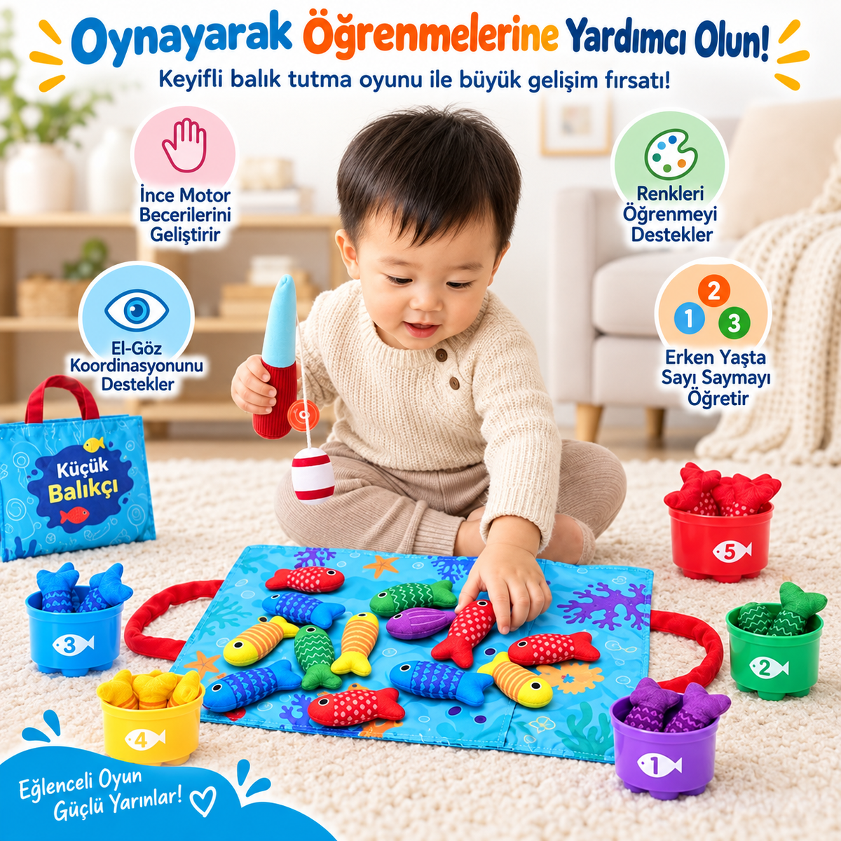 Montessori Balık Tutma Seti
