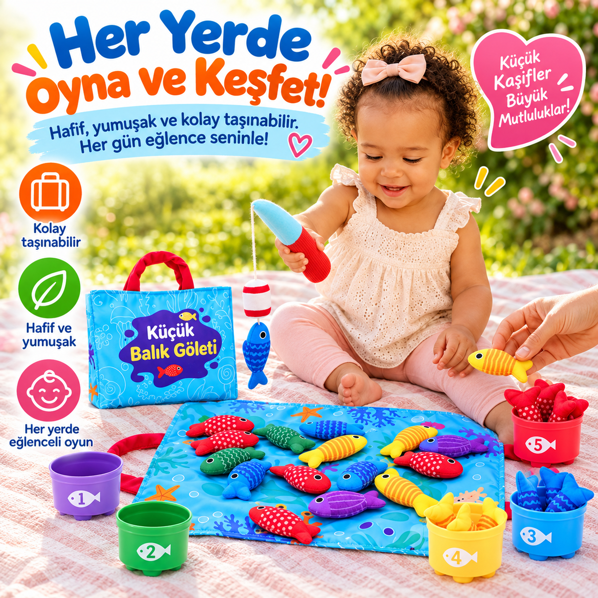 Montessori Balık Tutma Seti