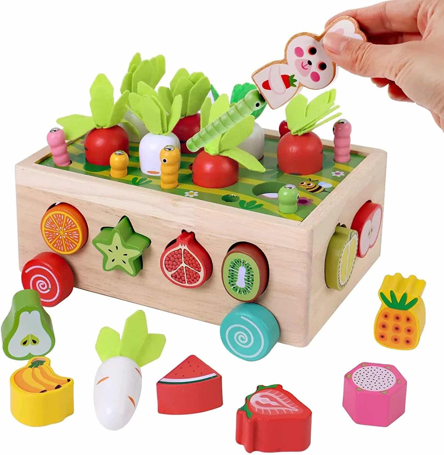 Montessori Ahşap Sebze ve Meyve Eşleştirme Oyunu