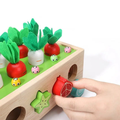 Montessori Ahşap Sebze ve Meyve Eşleştirme Oyunu