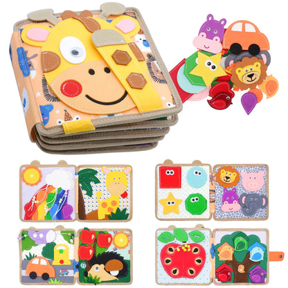 Montessori Zürafa Keçe Eğitim Kitabı