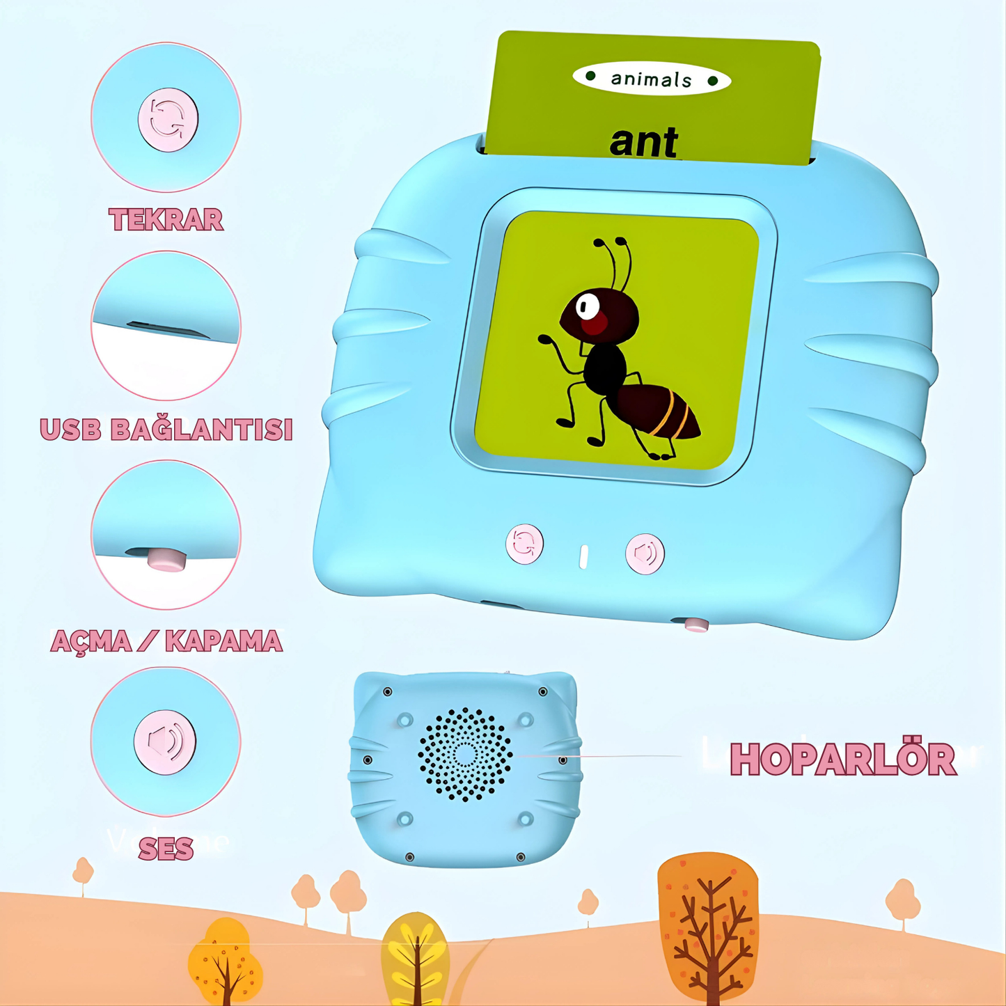 Erken Yaş İngilizce Öğrenme Kartları